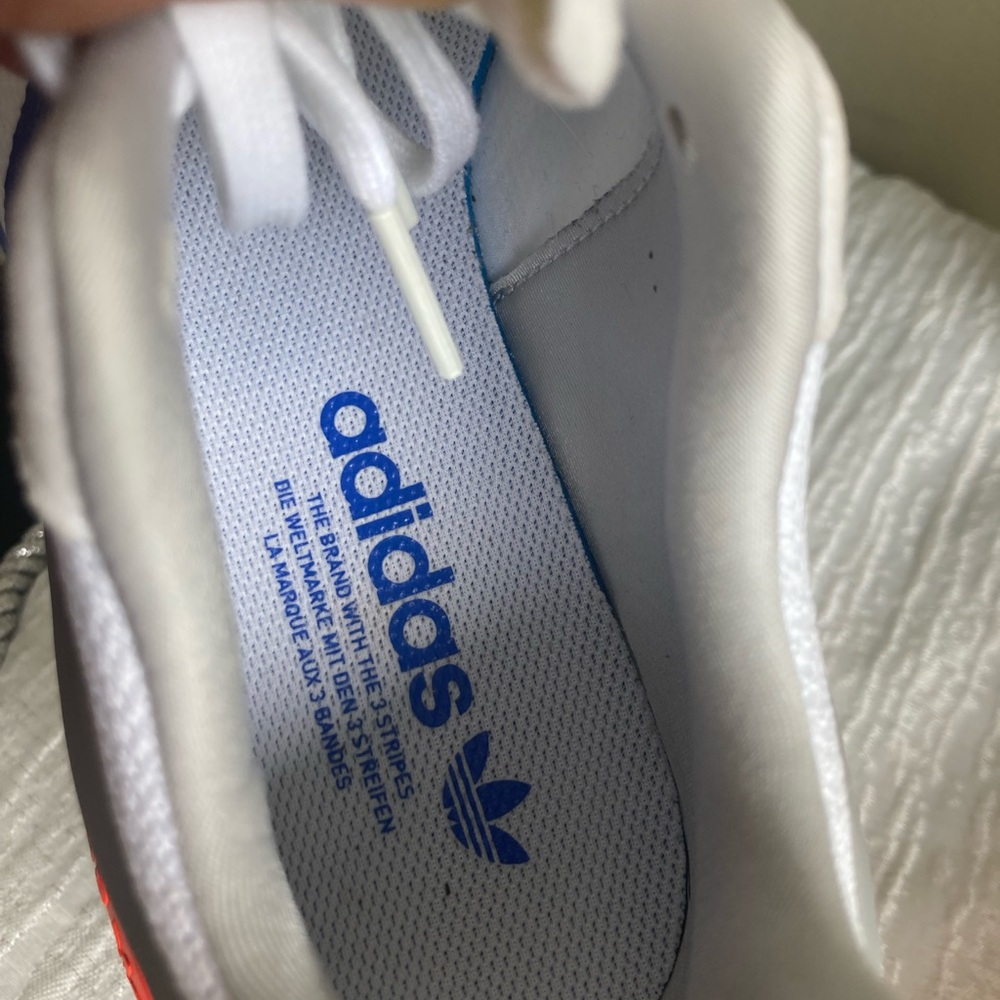 Adidas ZX 2K Boost White Red Blue Sneakers - Picture 7 of 10